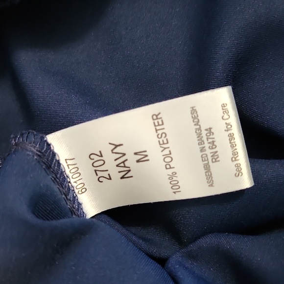 Med Couture Navy Drawstring Scrub Pants 2702, Medium - Picture 10 of 12